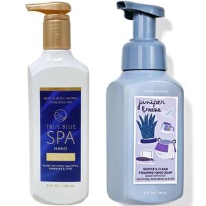 Bath & Body Works Fresh Scent True Blue & Juniper Breeze Hand Soap Set of 2 NEW